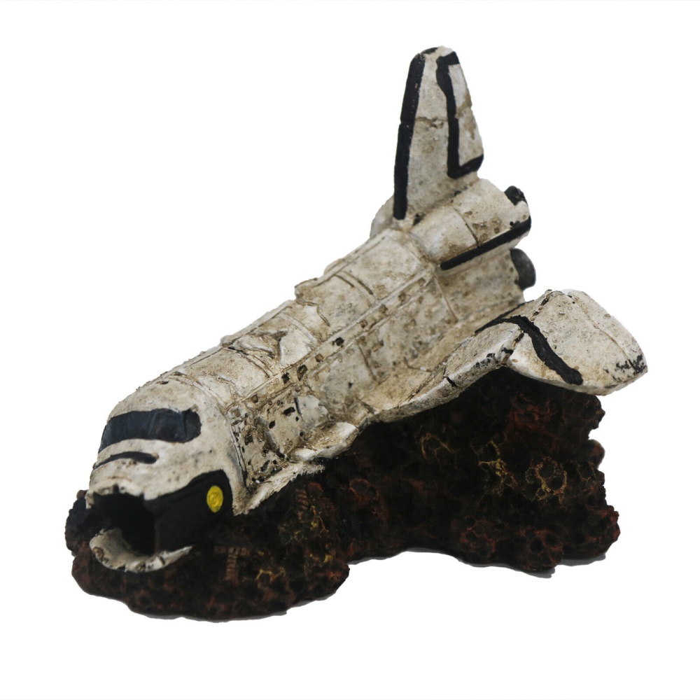 Aquarium Fish Tank Ornament Decoration, Space Shuttle wreck